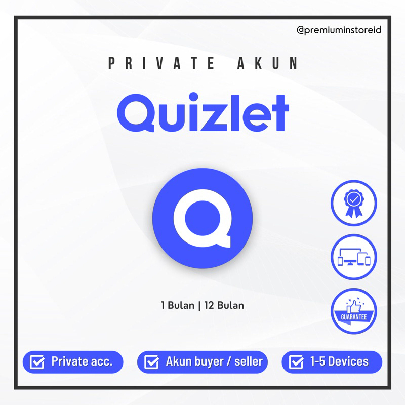 Jual Quizlet Plus 1 Tahun [Private] - Full Garansi | Shopee Indonesia