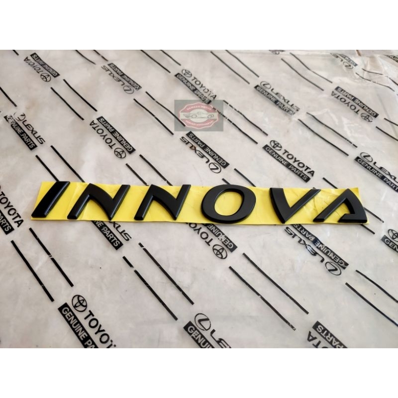 Jual EMBLEM TULISAN INNOVA KAP MESIN HITAM DOFF/HITAM GLOSY | Shopee ...