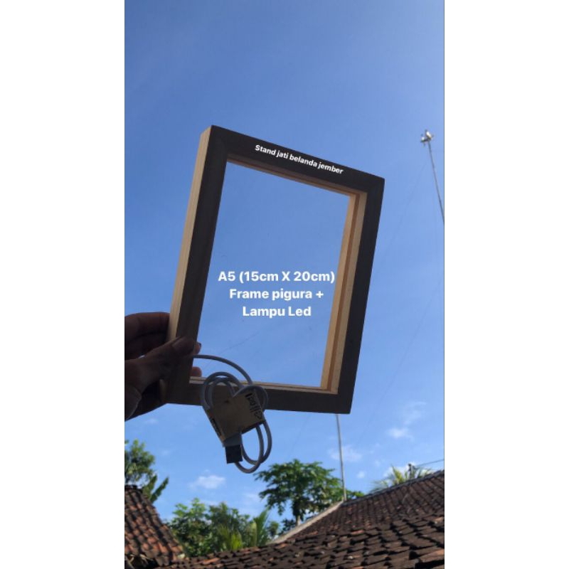 Jual Bingkai Led A5(15cm X 20cm) / frame pigura premium/ Led pigura ...