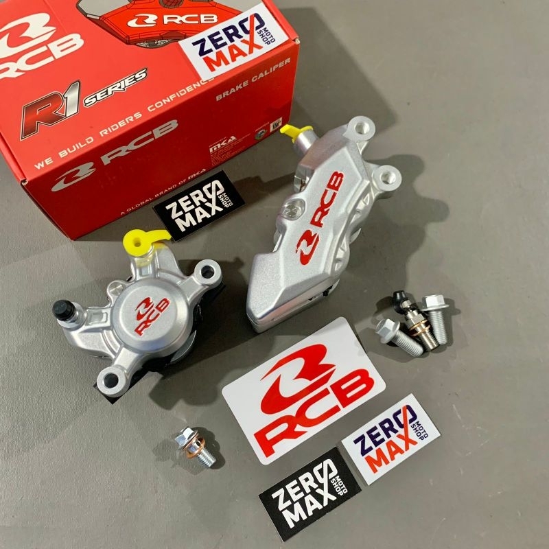 Jual Paket Kaliper Rem R1 4 Piston R55 2 Piston RCB Racing Boy Silver ...
