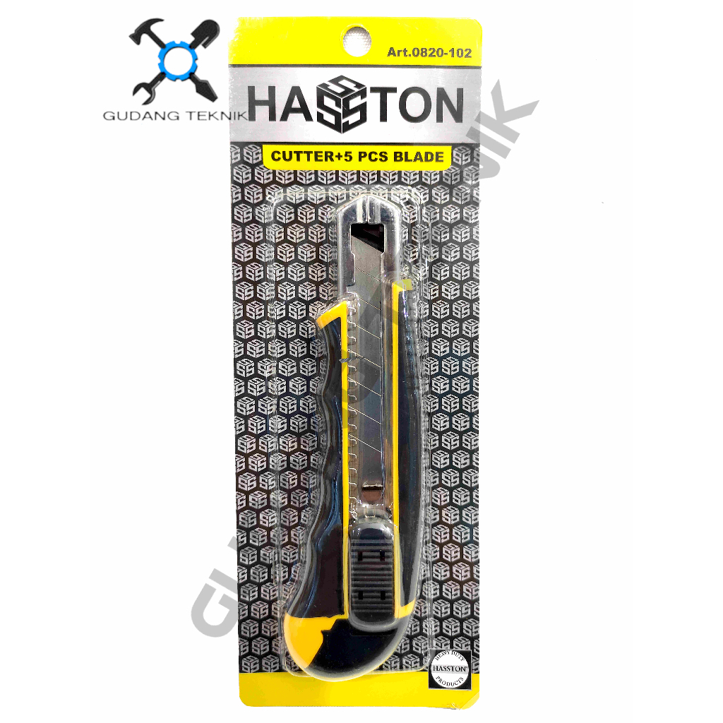 Jual Cutter Handle Plastik 0820-102 HASSTON PROHEX / Kater Pisau Cutter ...