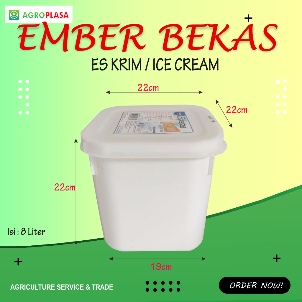 Jual Ember Es Krim Bekas 8 Liter Kotak Shopee Indonesia 6346