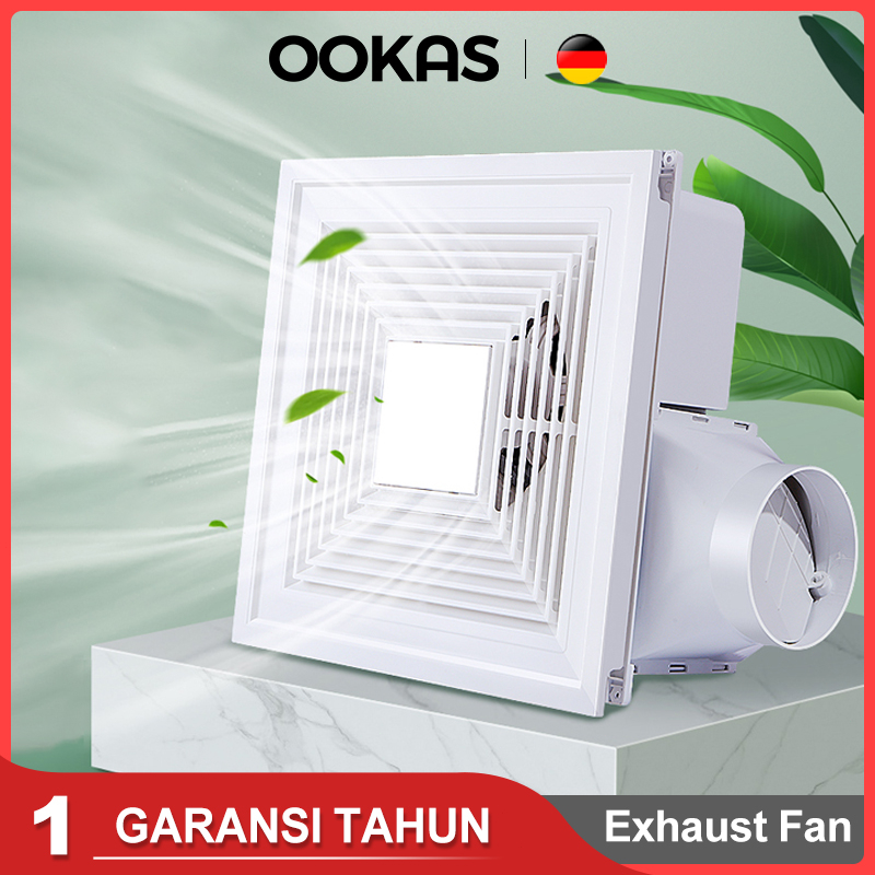 Jual OOKAS Ducting Exhaust Fan Plafon 12 Inch Kipas Blower Exhaust