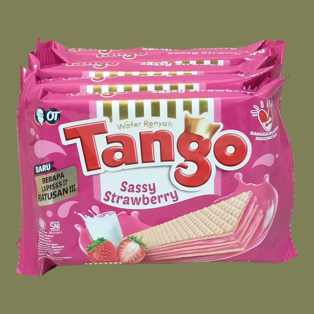 Jual Tango Wafer Strawberry 35 Gram 1 Pack / 10 pcs | Shopee Indonesia