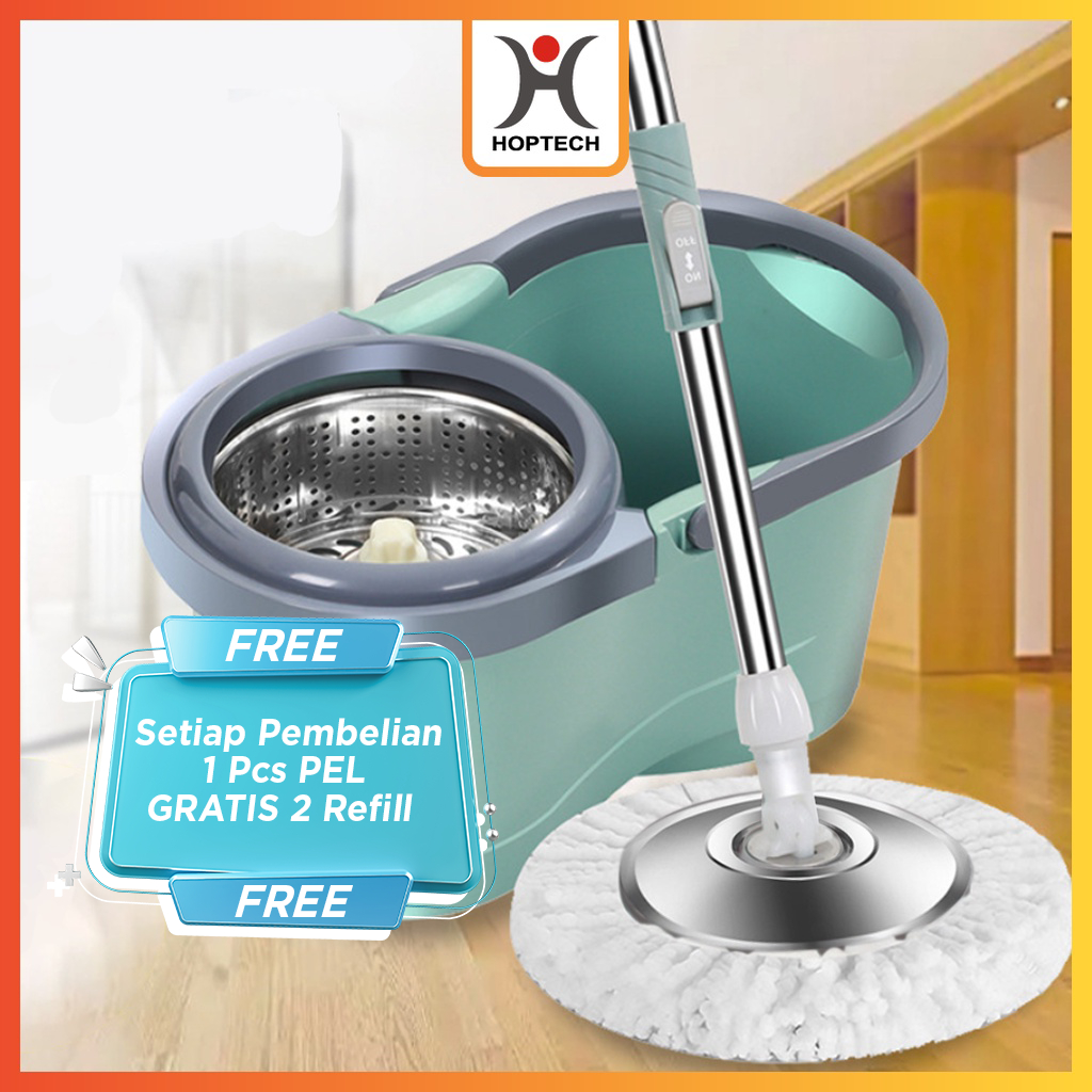 Jual Alat Pel Lantai Mop Dengan Rol Praktis Kain Pel Putar Spin Mop L Bucket Ultra Mop Shopee