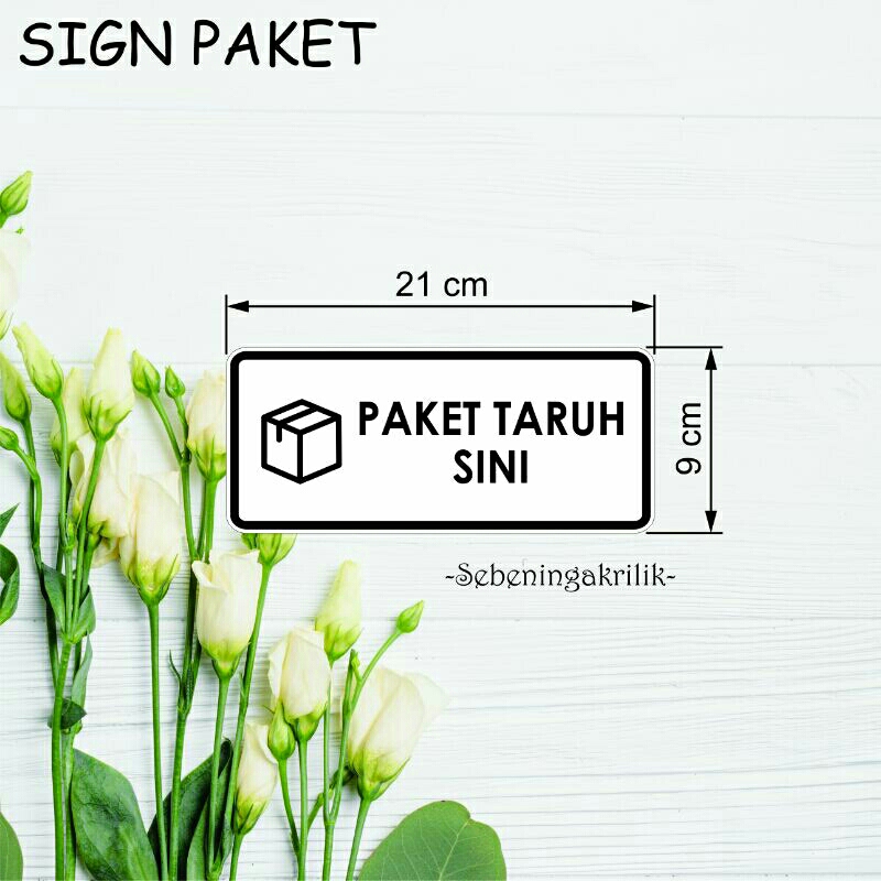 Jual Papan paket | Sign papan paket | Rambu Sign Papan paket taruh sini ...