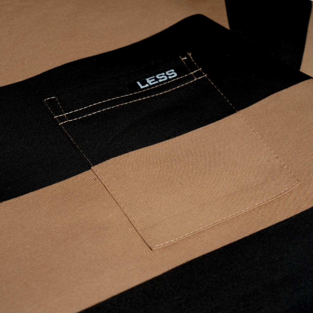 Jual Lessegos Tshirt Oversize Stripe Pocket | Shopee Indonesia