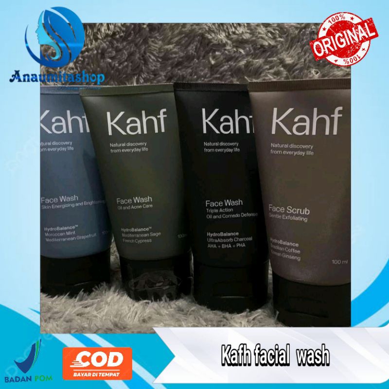 Jual KAHF FACIAL WASH( Sabun Wajah Pria ) Shopee Indonesia