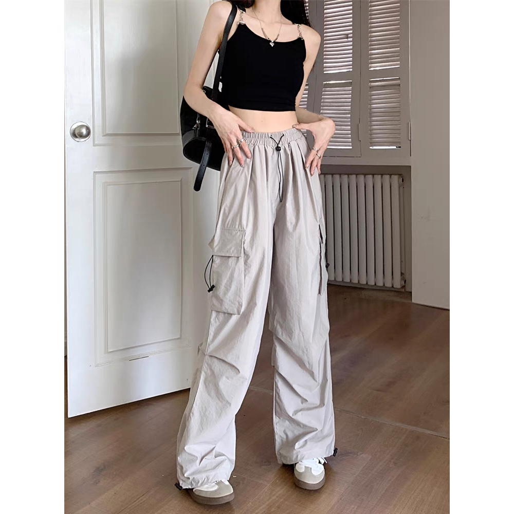 Jual Celana Kulot Korea Style Loose Celana High Waist Wanita Celana