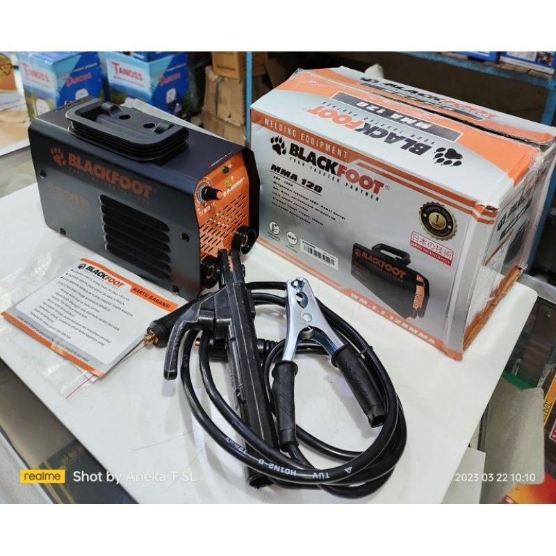 Jual Mesin Las Blackfoot Mma120 350 Watt Inverter Igbt Trafo Las