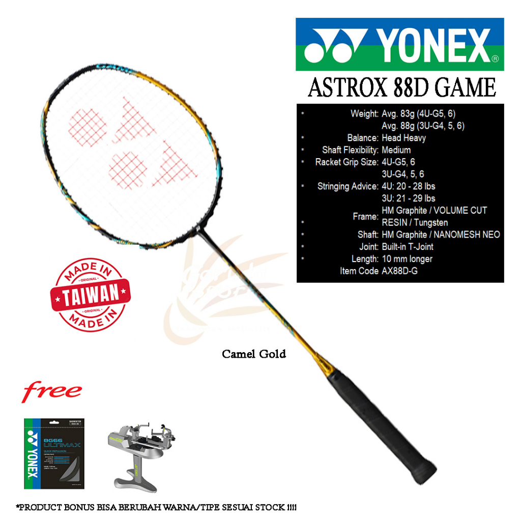 Jual Raket Badminton Yonex Astrox 88D Game / Yonex Astrox 88 D Game ...