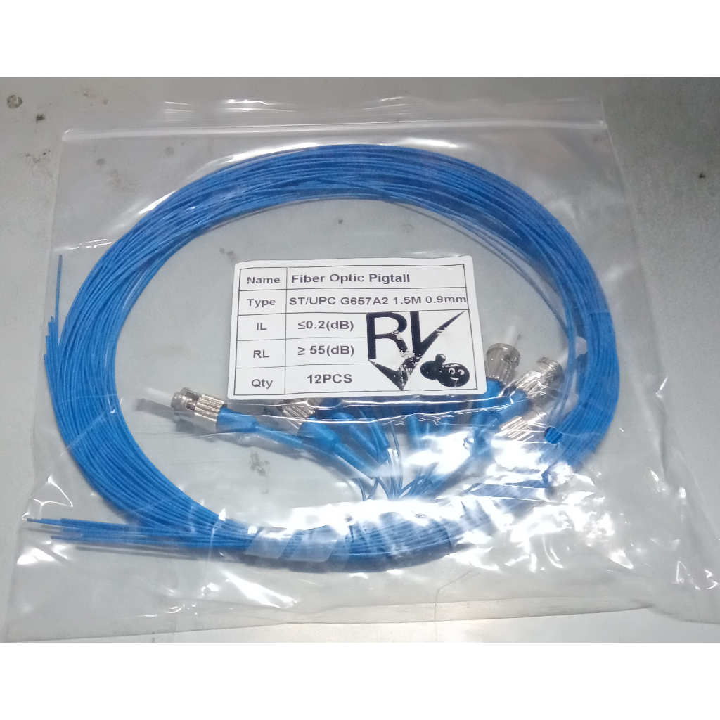 Jual RIV Pigtail FC LC SC APC UPC ST FO/Fiber Optic 0.9mm 2mm 1.5M ...
