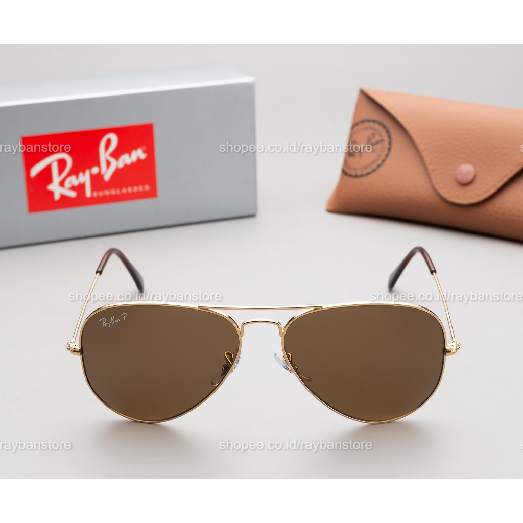 Kacamata rayban coklat new arrivals