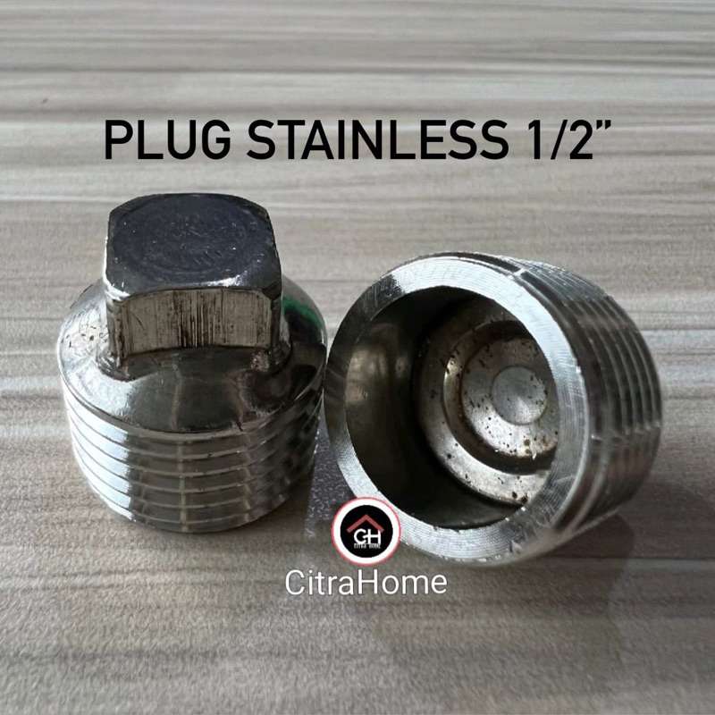 Jual Plug Stainless 1/2” | Shopee Indonesia