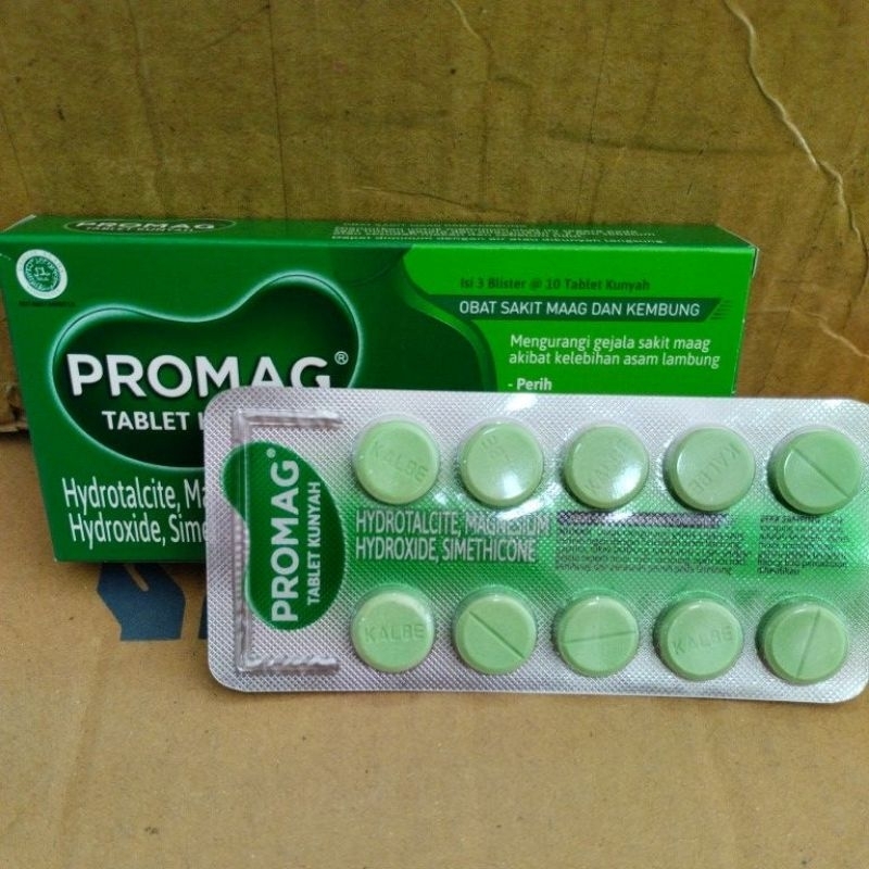 Jual Promag Strip Isi 10 Tablet/ Obat Sakit Maag Kembung | Shopee Indonesia