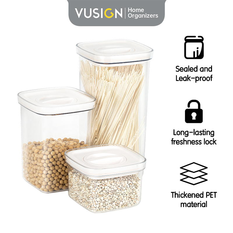 Jual Vusign Toples Kotak Snack Kue / Food Sealed Container Kedap Udara ...