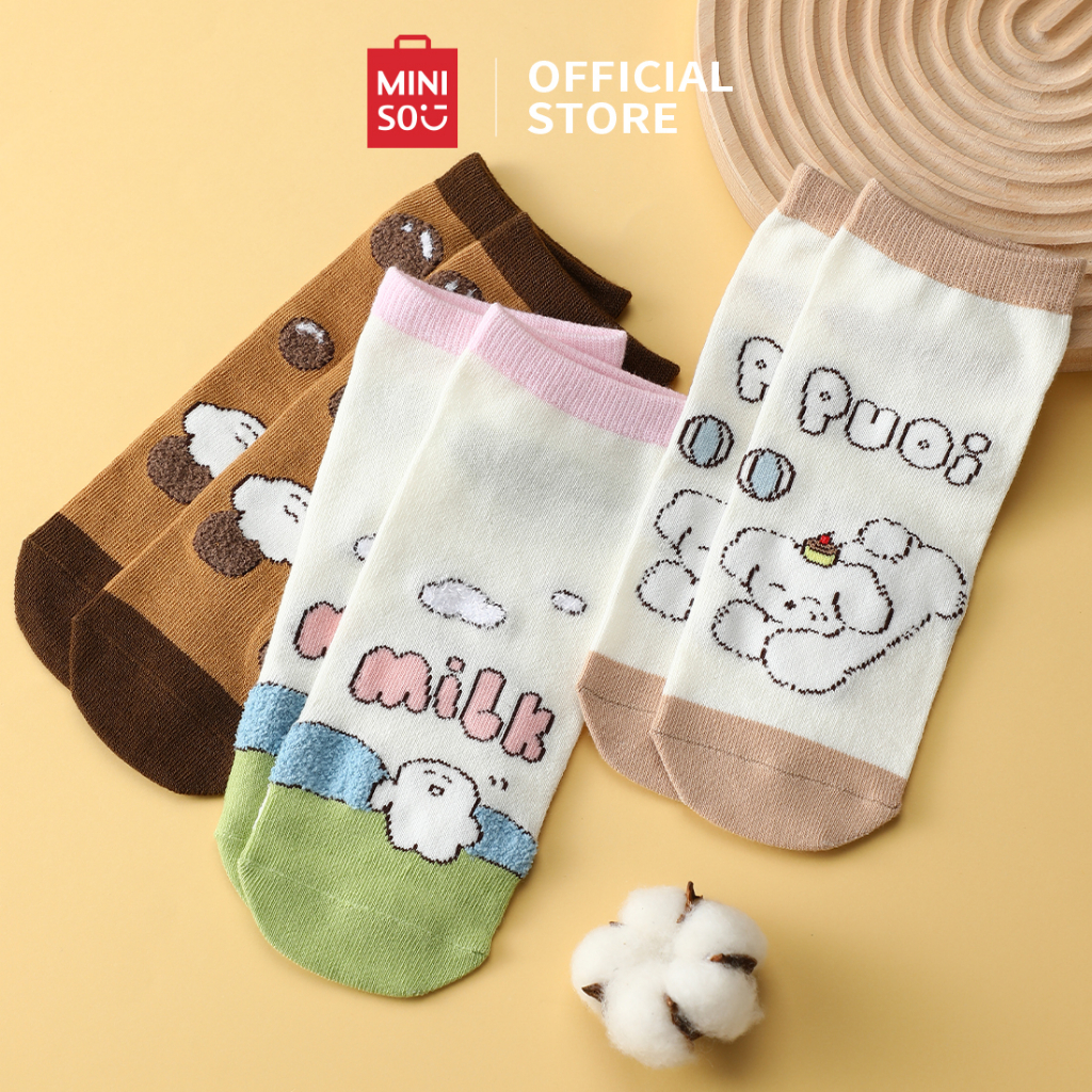 Jual Miniso Kaus Kaki Wanita Ankle Socks Pairs Pria Dan Wanita Nyaman Dan Bernapas Guji Guji