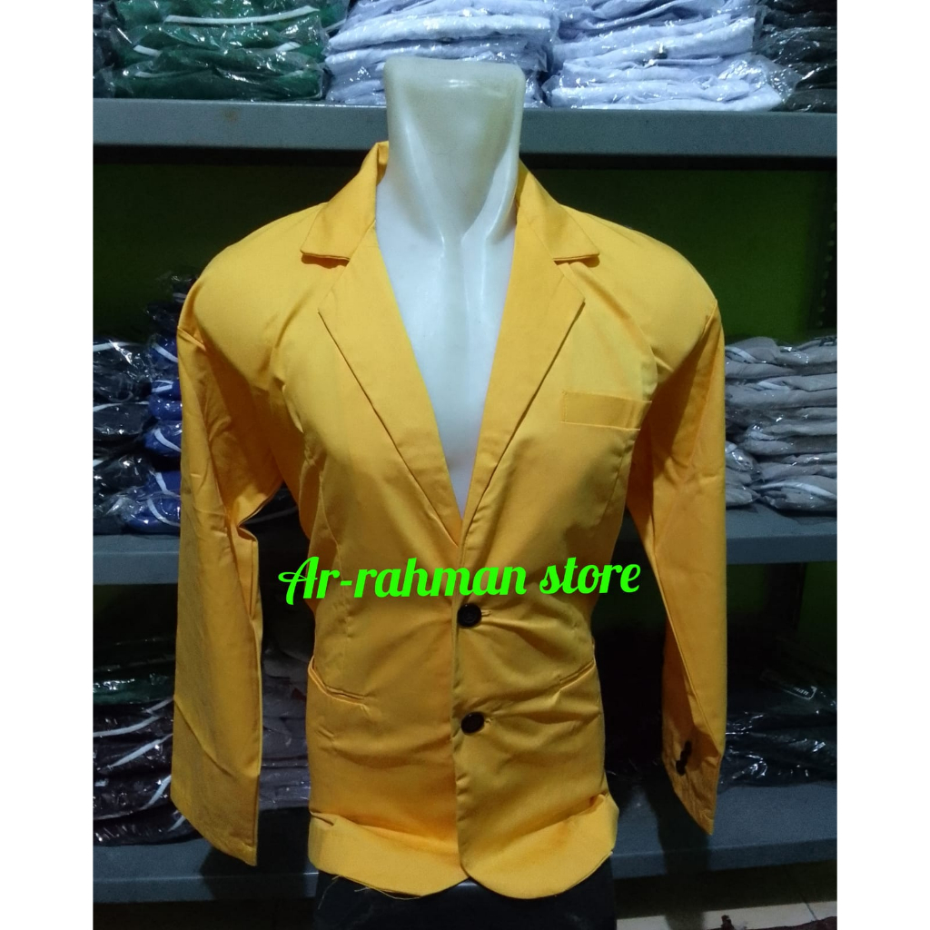 Jual Jas Almamater kuning polos II almamater kampus II almamater ...
