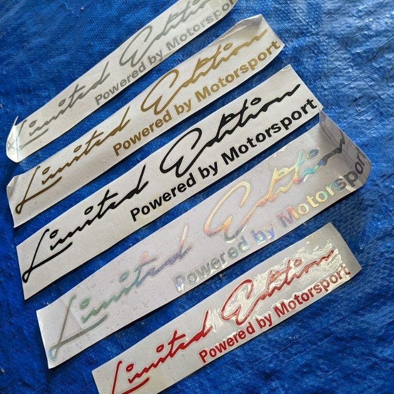 Jual STICKER LIMITED EDITION POWERED BY MOTORSPORT STICKER MOBIL MOTOR ...