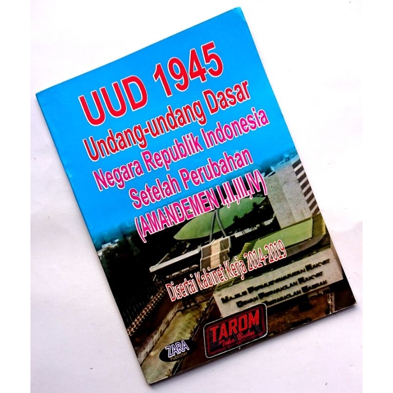 Jual UUD 1945 Undang-Undang Dasar Republik Indonesia Setelah Perubahan ...