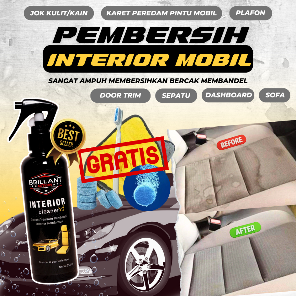 Jual Pembersih Interior Mobil / Jok Plafon Dasboard Doortrim /