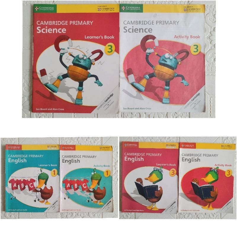 Jual Cambridge Primary Science English 1 3 Activity Book Learner's Book ...