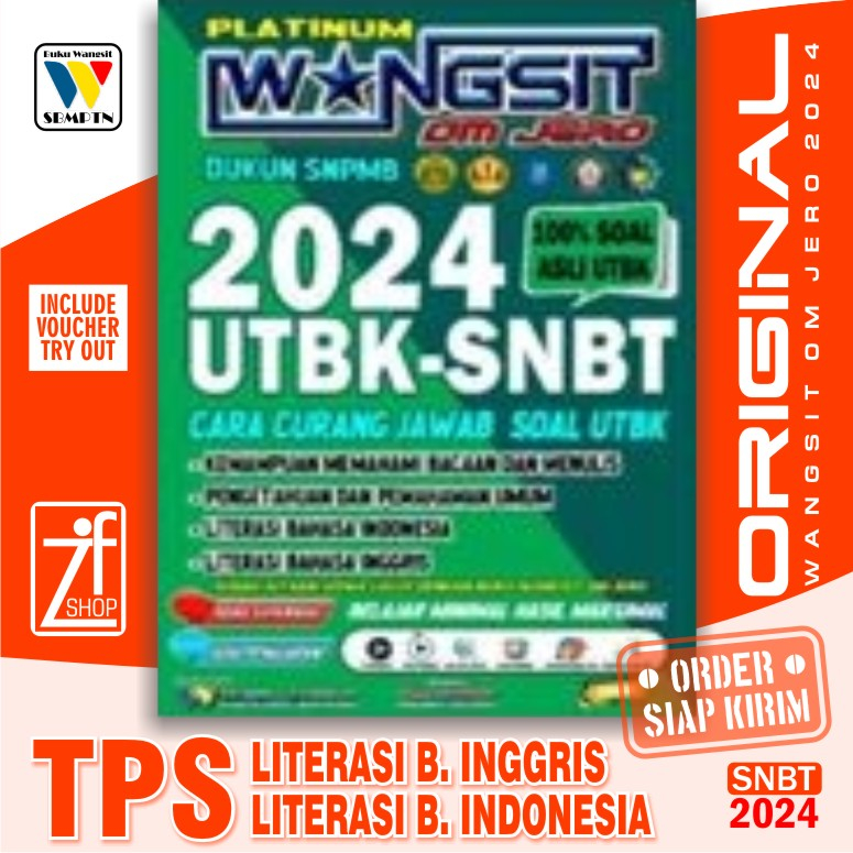 Jual Buku UTBK SNBT 2024 - LITERASI BAHASA INGGRIS & BAHASA INDONESIA ...