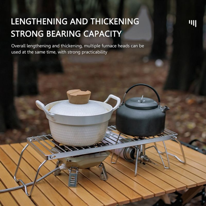Jual Folding BBQ Grill Rack Stainless Mini Barbecue Grill Stove Stand ...