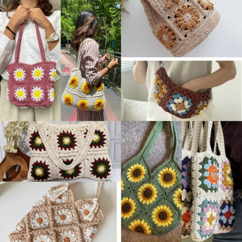 Jual TAS SELEMPANG RAJUT HANDMADE LIMITED EDITION | Shopee Indonesia