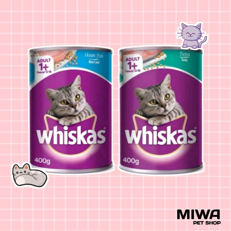 Jual WHISKAS Makanan Kucing Basah Kaleng 400gr Shopee Indonesia
