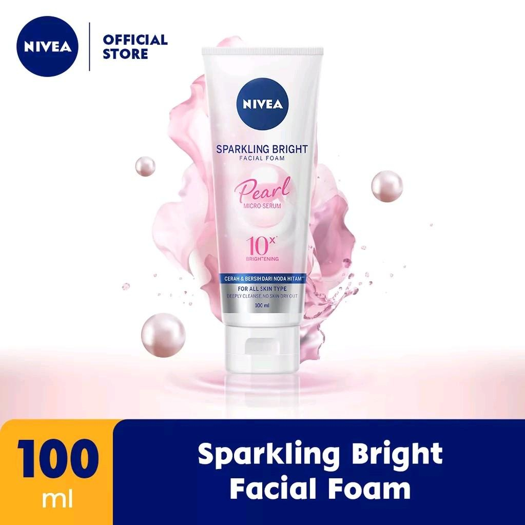 Jual NIVEAA Sparkling Bright Whitening Facial Foam 100ml | Shopee Indonesia