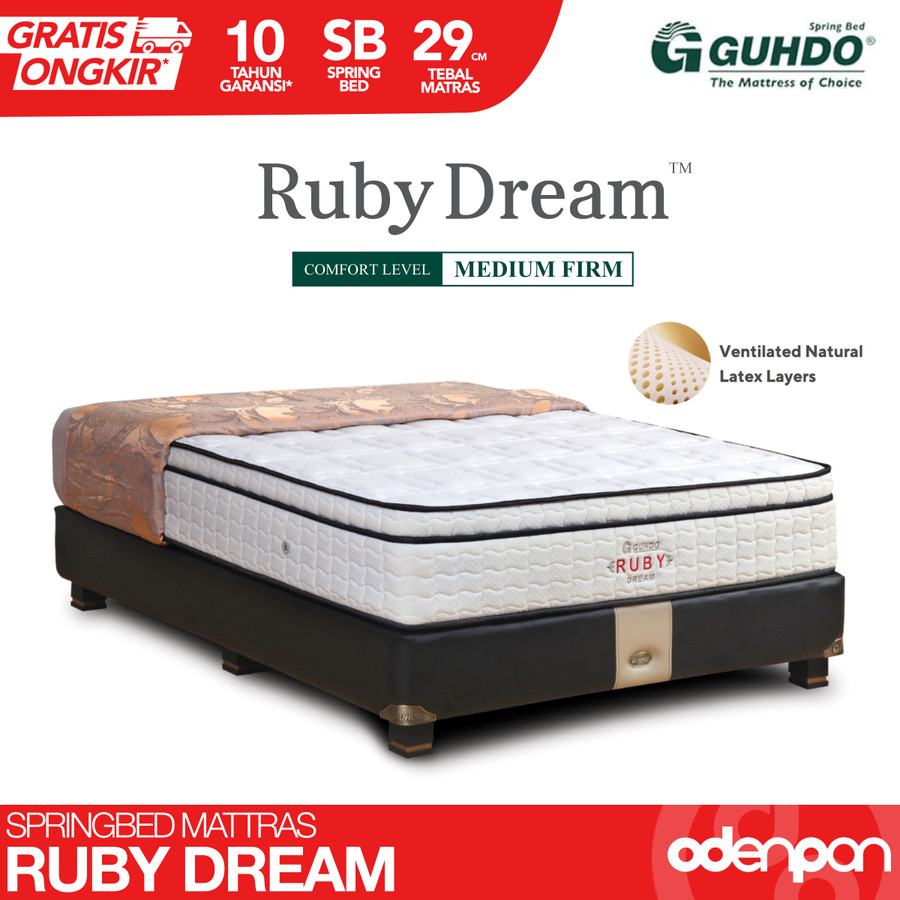 Jual GUHDO Kasur Spring Bed Mattress Latex Premium Plush Top RUBY DREAM