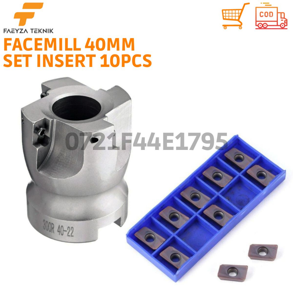 Jual Facemill 40mm BAP 300 FMB22 Set Insert APMT 11 10 Pcs | Shopee ...
