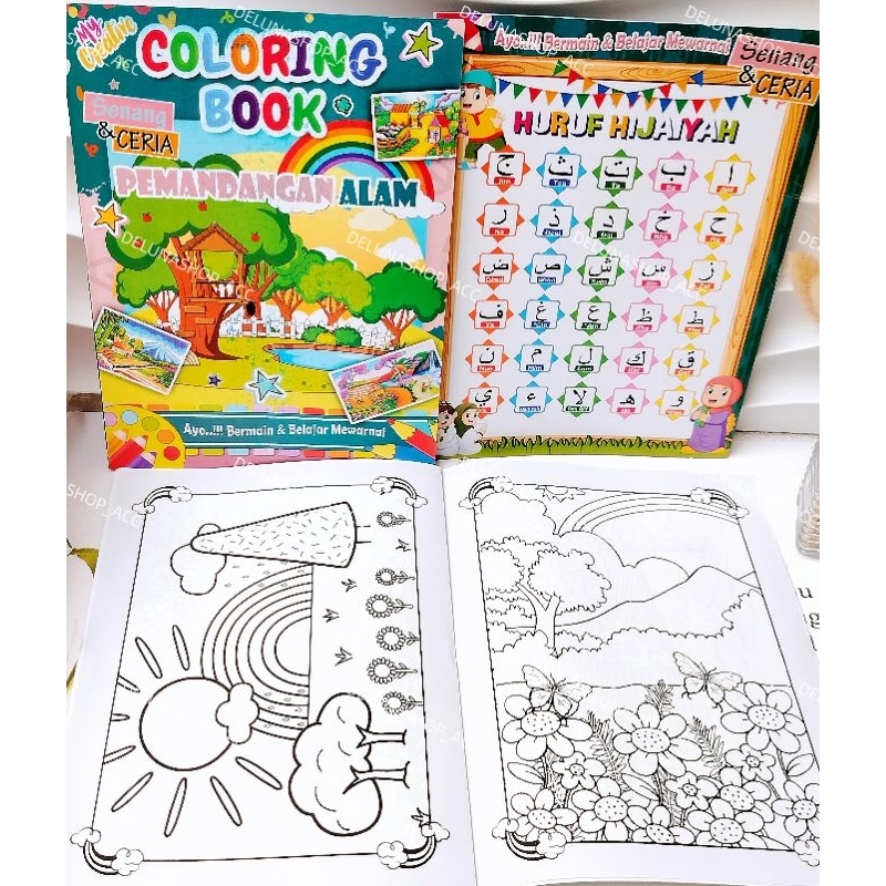 Jual buku mewarnai coloring book buku gambar buku mewarna buku belajar