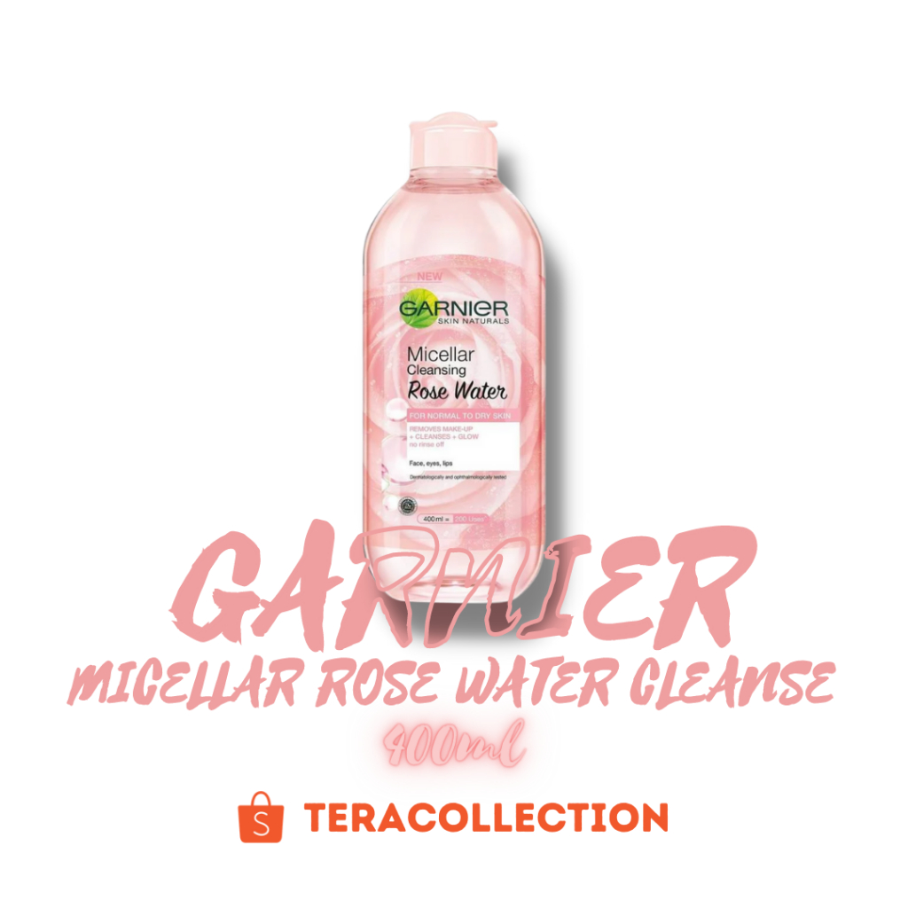 Jual Garnier Micellar Rose Water Cleanse & Glow Skin Care 400ml