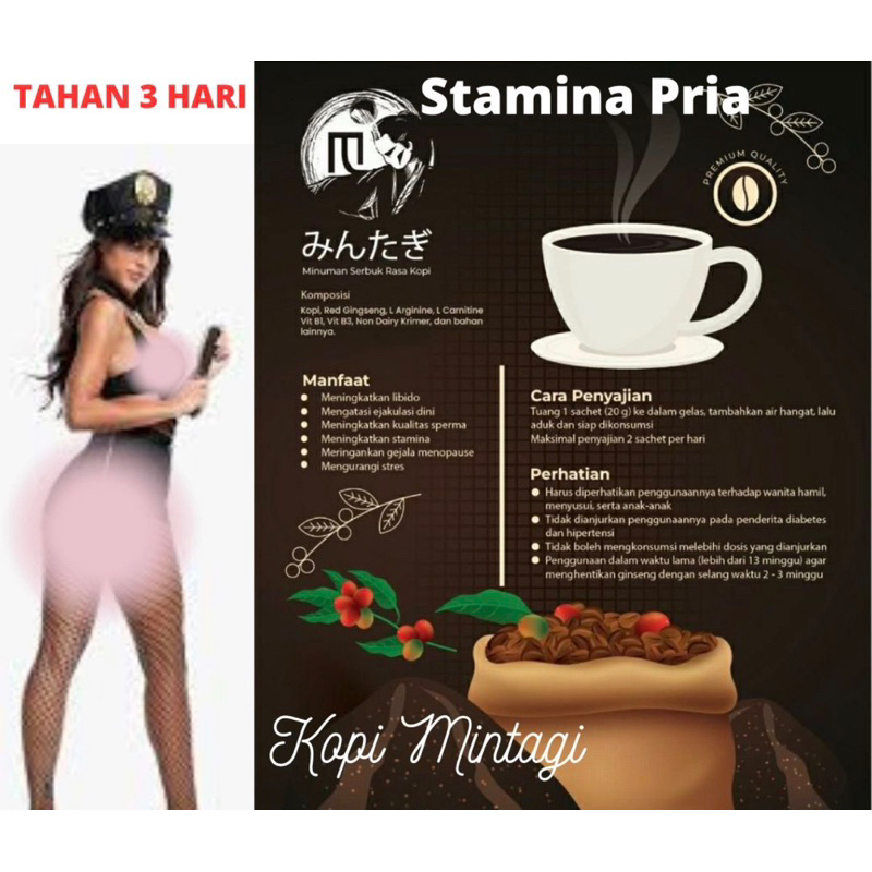 Jual Ecer 1 Sachet Kopi Mintagi Kopi Herbal Stamina Pria Original 1 Sachet 20gr Shopee