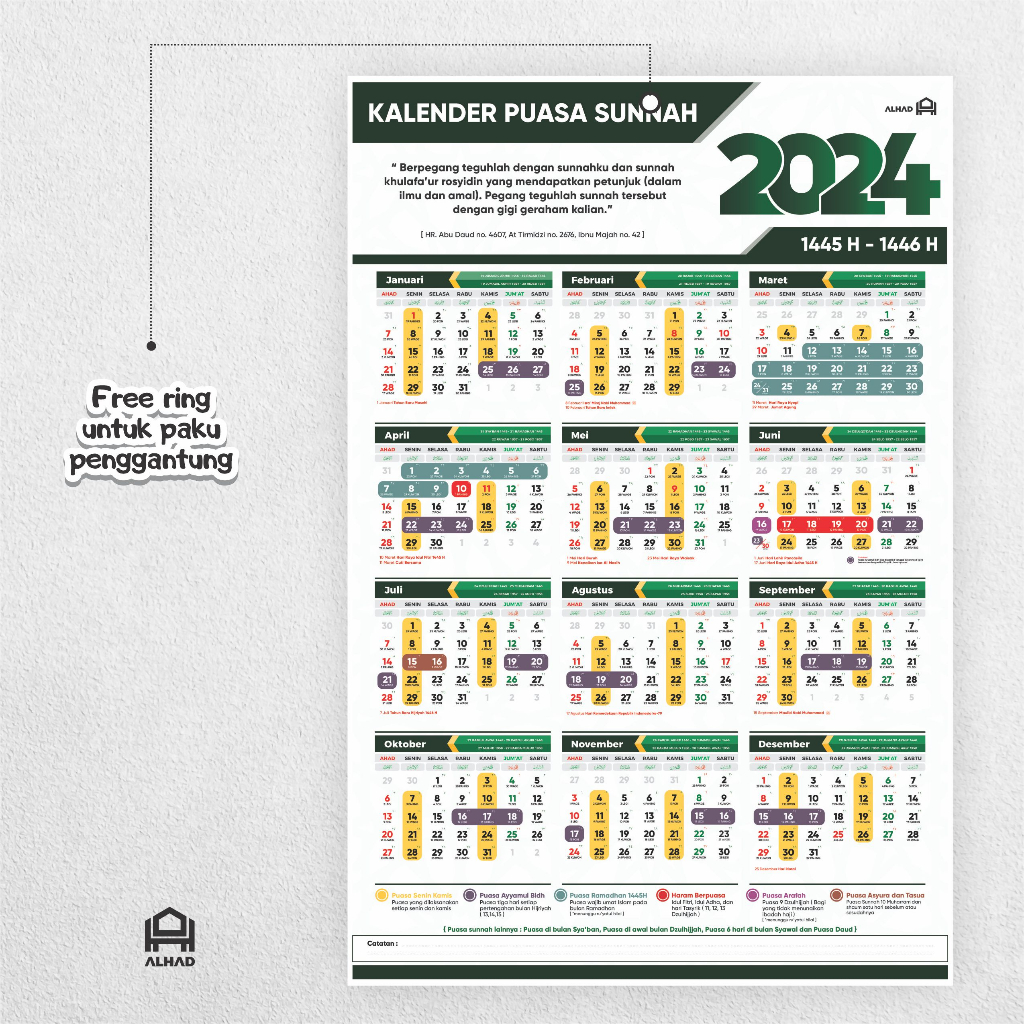 Jual Kalender Puasa 2024 & 2025 I Komplit I Ukuran A3+ I A01 Shopee Indonesia