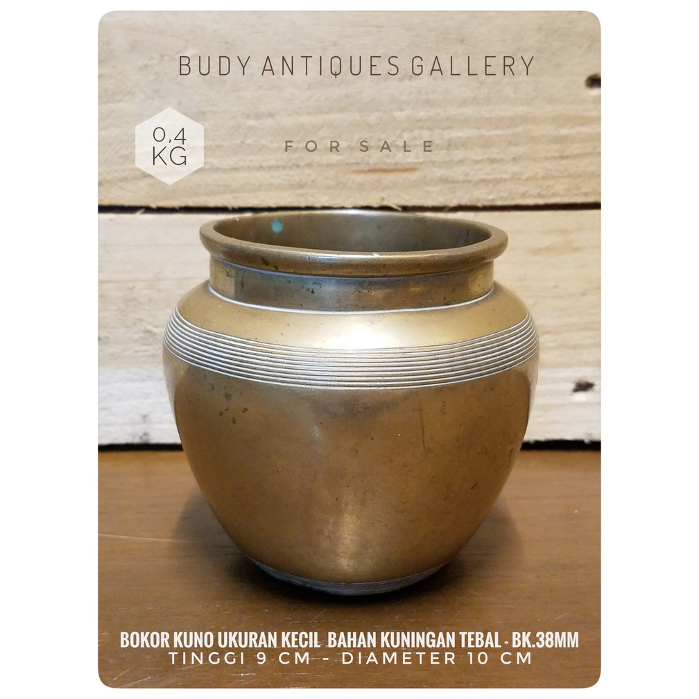 Jual Bokor Kuno Ukuran Kecil Bahan Kuningan Tebal - BK.38MM | Shopee ...