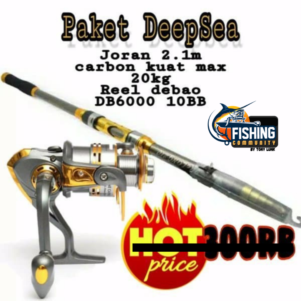 Jual Set Alat Pancing Laut Kekuatan Max 20kg Joran Yuelong 2.1M2.7M3M