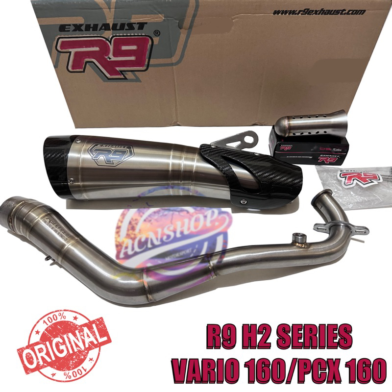 Jual Knalpot R9 H2 Series Vario 160,Pcx 160 Asli Original | Shopee ...