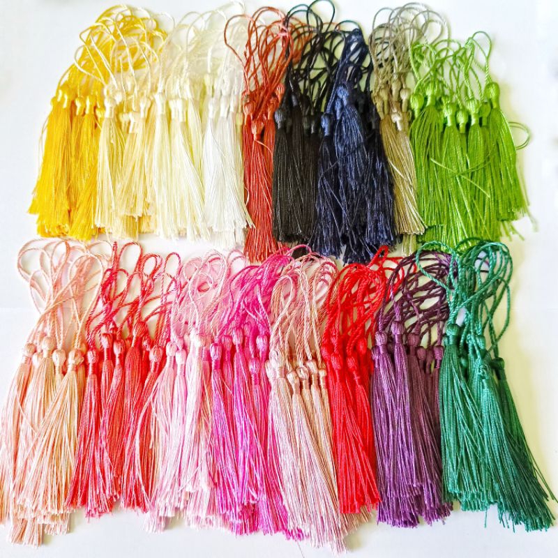 Jual 12 PCS RUMBAI TASSEL TASEL / BAHAN TASEL TASBIH / RUMBAI BANTAL ...