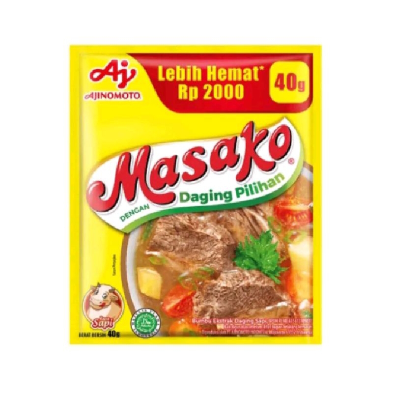 Jual Masako Penyedap Rasa Sapi 40g 1 Paket 2pc Shopee Indonesia