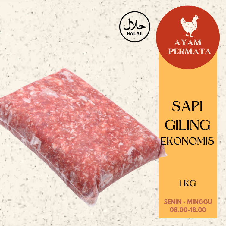 Jual Minced Beef Daging Giling Sapi Ekonomis Beku 1kg Martabak Burger ...
