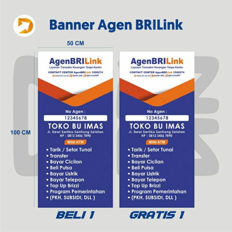 Jual Banner/Spanduk BRILink | Shopee Indonesia