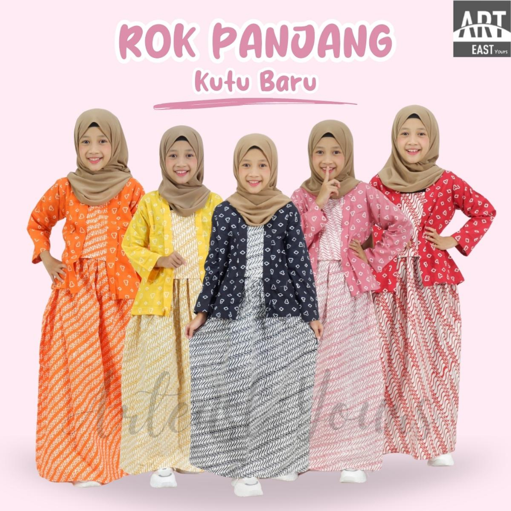 Jual Rok Anak Remaja Model Kutu Baru Panjang Usia 1-13 Tahun Lebar ...