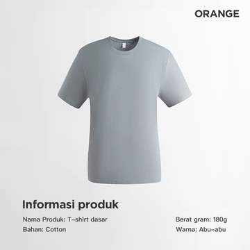 (Cuci Gudang Besar Besaran!)Kaos Polos Pria Kaos Cowok Kaos Oblong Tebal Kaos Lengan Pendek