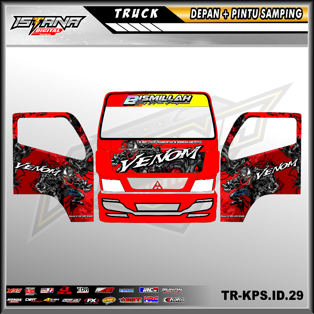 Jual Stiker Decal Kab Depan + Pintu Samping Truck - Sticker Variasi KAB ...