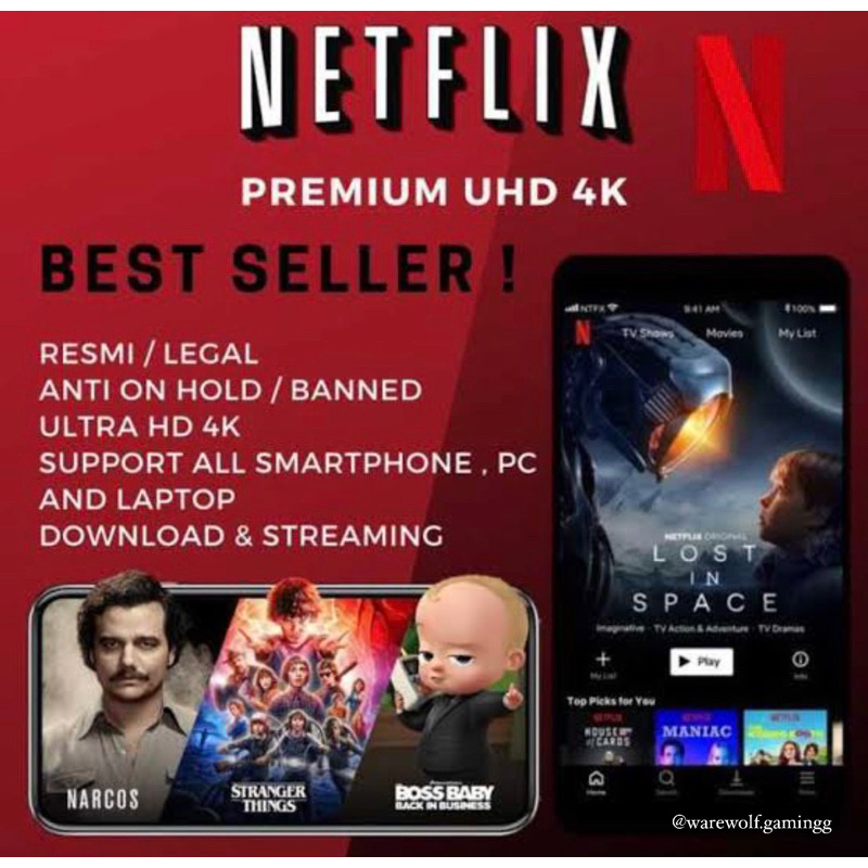 Jual Netflix Premium Harian | Shopee Indonesia