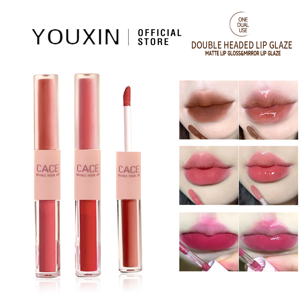 Jual COD 2 In 1 Matte + Glossy Lipstik Korea Waterproof Tahan Lama Anak ...