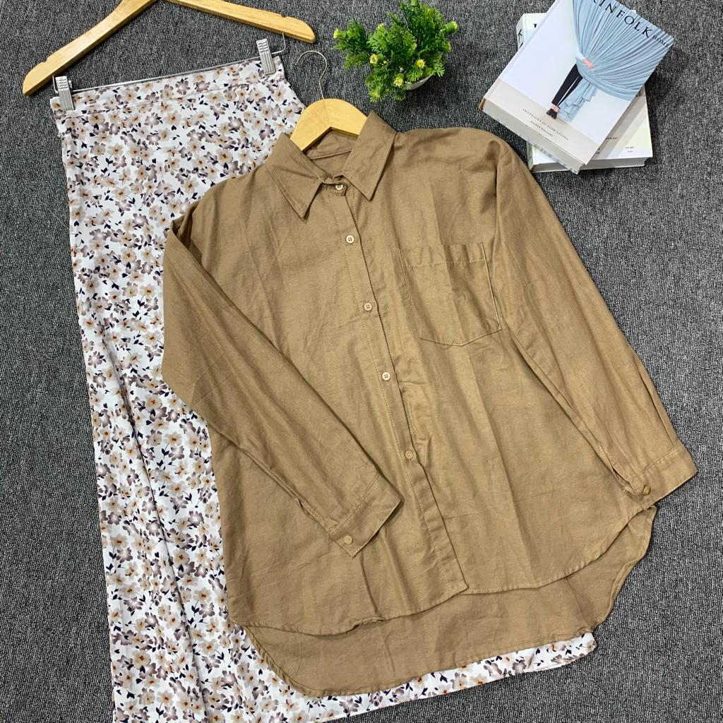 Jual ONESET 2IN1 KEMEJA ROK MOTIF / setelan wanita korean style atasan ...